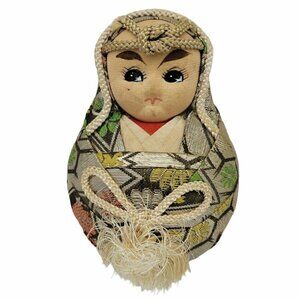 Vintage Japanese Hina Daruma Doll Kimekomi Doll (K